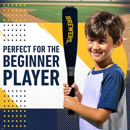 Franklin Sports MLB Jumbo Foam Baseball Bat + Ball Sets - Kids Oversize Foam Baseball Bats + Soft Baseballs - Indoor + Outdoor Youth Baseball Toy - MLB Team Baseball Bat + Ball Sets