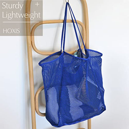 HOXIS Mesh Beach Tote Womens Shoulder Handbag - color: Klein Blue
