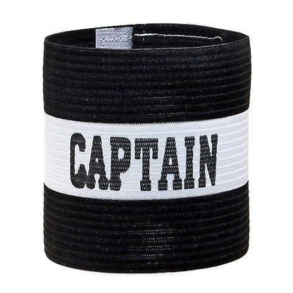 ONLYKXY Captain Armbands 9x30CM/3.54x11.81inch Adjustable Leader Armband for Soccer Basketball Volleyball School Team Competition Coach Players Wrist Arm Bands - color: Black+White
