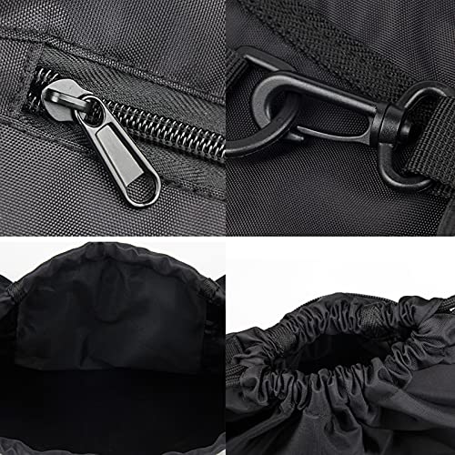 KAEGREEL Drawstring Soccer Bag Basketball Backpack for Kids Teens, Foldable Sports Bags Detachable Ball Mesh Bag for Gym Yoga Football Baseball - color: Grey