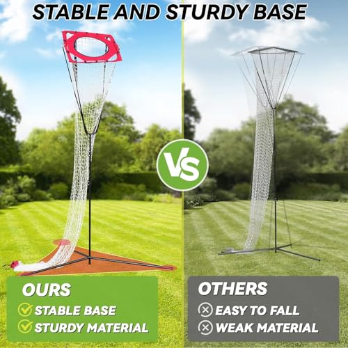 Volleyball Setter Trainer Net,Portable Training Net Equipment with Adjustable Height and Angle for Indoor&Outdoor Practice,Sturdy Footed Base for Serving,Spiking and Setting Training for Backyard,Gym