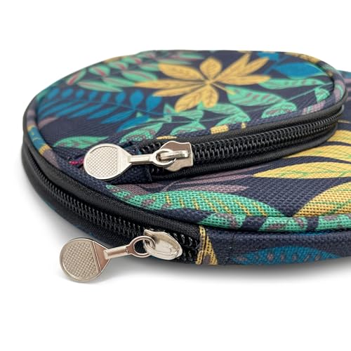 Colorful Table Tennis Racket Cover Ping Pong Paddle Bag Table Tennis Racket Case - color: Blue