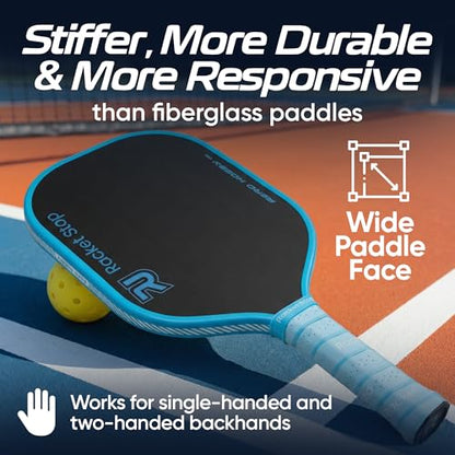 Aero Hobby Carbon Pickleball Paddle for Beginners & Recreational Players-Lightweight with Carbon Fiber Face, 16mm PP Honeycomb Core, Forgiving Sweet Spot, Cushioned Grip, Quality Gift Box