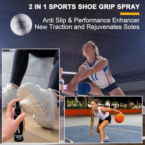 2 in 1 Grip Restore and Cleaner for Golf, Tennis, Pickleball, Football, Baseball, Basketball, Soccer, Volleyball - Removes Dirt And Oil,Improving Sports Shoe Grip Performance Enhancer