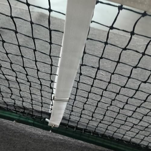 Professional Tennis Net Center Strap with Adjustable Buckle & Rust-Proof Hook Heavy-Duty Center Strap for Secure Net Tension and Height Stability on Tennis Courts