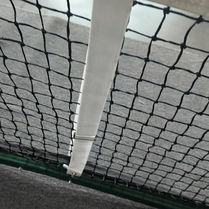 Professional Tennis Net Center Strap with Adjustable Buckle & Rust-Proof Hook Heavy-Duty Center Strap for Secure Net Tension and Height Stability on Tennis Courts
