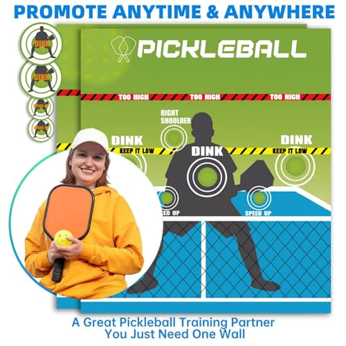 Shocked Absorbing Pickleballs Targets Mat Nonslip Practice Tool Portable Rebounder Trainer Shocked Absorbing Targets Mat