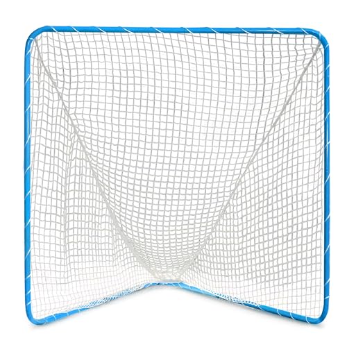 Velocity Official Size 6x6x7' Backyard Lacrosse Practice and Training Goal, Includes 4MM Lacrosse Net, for Youth, Kids, and Adults