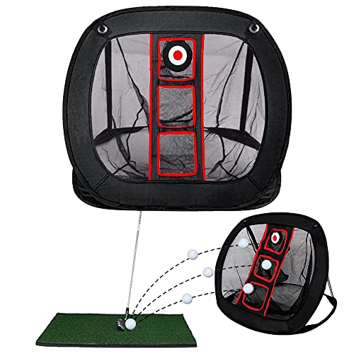 Golf Chipping net | Pop Up Golf Chipping Net | Indoor/Outdoor Golf Hitting net for Accuracy and Swing Practice