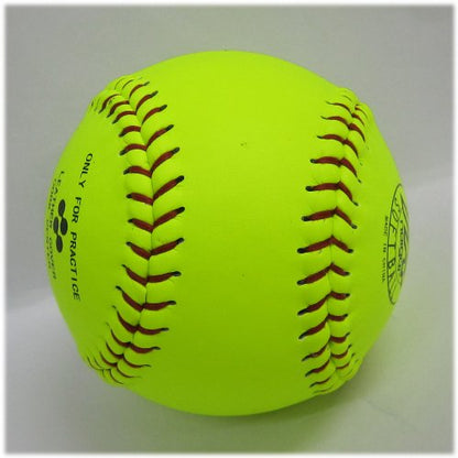 NAIGAI Leather Softball Practice Ball No. 3 YEL