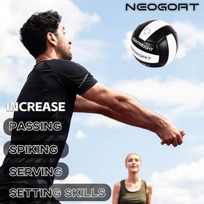 1.1LBS Weighted Heavy Volleyball For Setters Serve Trainer Setter Weighted Volleyball Training Equipment Size 5 Soft PU Leather, Durable for in&Outdoor Training, Perfect for Setting, Rebounders