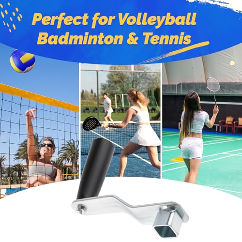 Vaveren Tensioner Handle Accessory Replacement, Easy Installation Tensioning Device Handle Hand Crank for Volleyball Pole Driveway