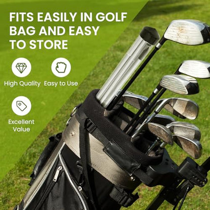 FINGER TEN Golf Alignment Sticks Rods Swing Trainer Tools 43 Inch 3 Pack, Fits in Golf Bag Tour Stickers Practice Training Aid