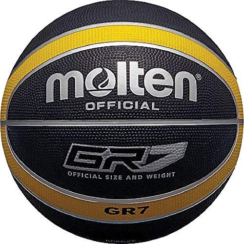 Molten Men's Basket Ball - color: Black / Yellow, size: SIZE 5 - boys & girls 9-11