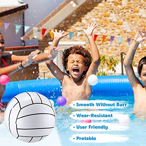 Jerify 12 Inch Inflatable Volleyball Beach Ball Pool Ball Volleyball Party Supplies for Kids Adults Summer Beach Water Swimming Pool Accessories