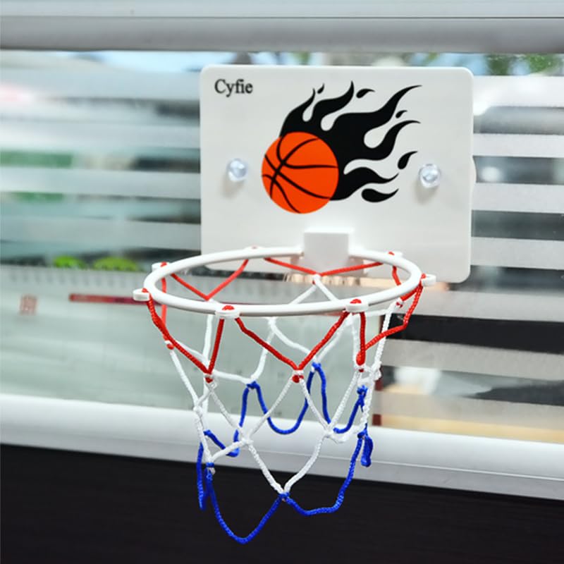 CYFIE Basketball Hoop Toddler, Bathtub Bath Toys for Office Desk Bathroom Slam Dunk Games, Suction Cup Basketball Hoop for Kids Girls Boys - color: Mini Basketball Hoop