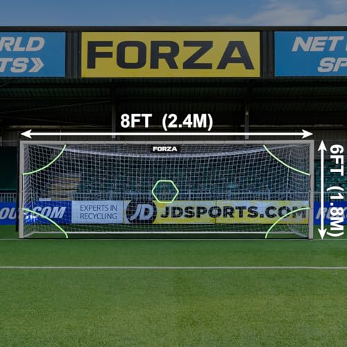 FORZA Pro Soccer Target Sheets | Soccer Goal Target Net | Scoring Zones for Improving Shooting Accuracy [4 Styles, 10 Size Options] - size: 8ft x 6ft, style: Academy
