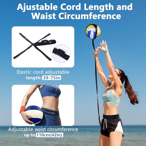 Volleyball Training Equipment Aid, Ball Rebounder Trainer Kit, Volleyball Serving Trainer and Practice Equipment for Spiking Setting, Gifts for Teen Girls & Boys