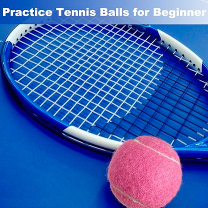 6 Pack Practice Tennis Balls - Long Lasting for Tennis Beginners, Tennis Training Balls, Dog Fetch Toys