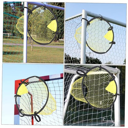 Totority 2PCS Soccer Goal Target Nets Football Practice Equipment for Youth Sturdy Accuracy Training Nets for Backyard Kicking and Shooting Drills