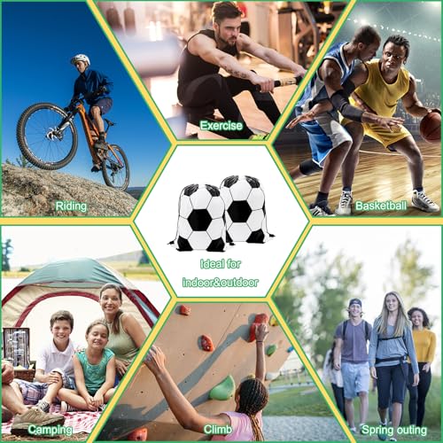 12Pack Drawstring Backpack Soccer Drawstring Bag Gift Bags,Drawstring Backpacks Bulk,Soccer Party Favors Cinch Bags String Bags Goodie Sack Bag(Soccer) - color: Soccer