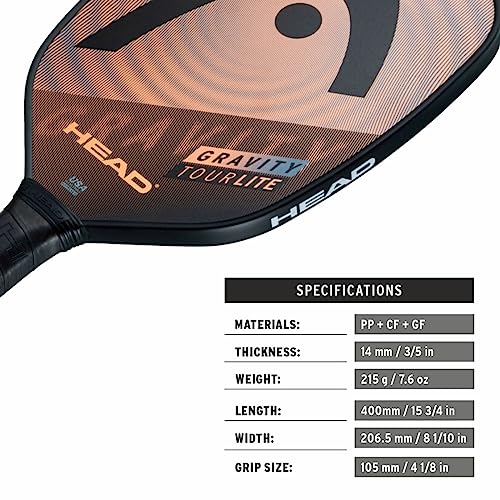 Head Gravity Tour Lite Pickleball Paddle
