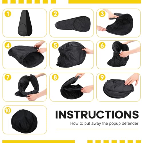6 Pcs Basketball Blocker Pop Up Defender with Sand Bags Cone Blocking Dummy Training Mannequin Soccer and Basketball Defender Dummy Practice Equipment for Defence Training Drills