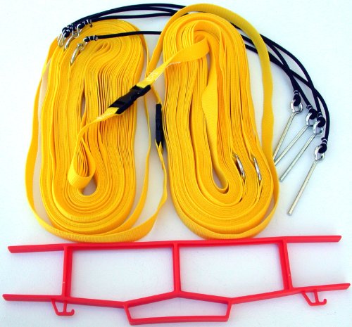 Home Court 1-inch Non-Adjustable 30-ft Grass Court Boundary - 17NAG - color: Yellow