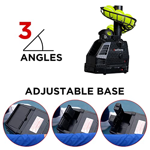 Furlihong 680NT 2 in 1 Tennis Ball & Baseball Training Machine and Net Combo, Ball Recycling System, Includes 680BH and NT01