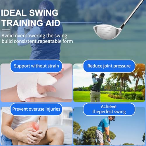 Golf Wrist Training Aid, 2 Pack Golf Swing Band and Golf Wrist Correction Trainer, Golf Grip Trainer for Beginners Arm Posture Correcting