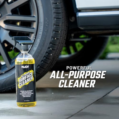 Slick Products All-Purpose Surface Cleaner – Interior & Exterior Vehicle Spray for Plastic, Vinyl, Rubber, Carpet & Upholstery – Ready-to-Use Formula with Fresh Lemon Scent – 16 oz. - size: 16 Fl Oz (Pack of 1)
