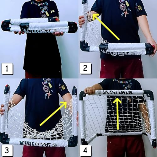 Soccer Goal, Small Foldable Goal for Kids, Kids Goals for The Backyard/Indoor/Outdoor, Mini Soccer Toys Gifts for Children