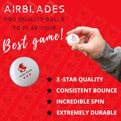 3 Star Ping Pong Balls | High Performance, Table Tennis Balls for Tournament Play & Training | Advanced ABS Plastic | Regulation Standard Ping Pong Balls