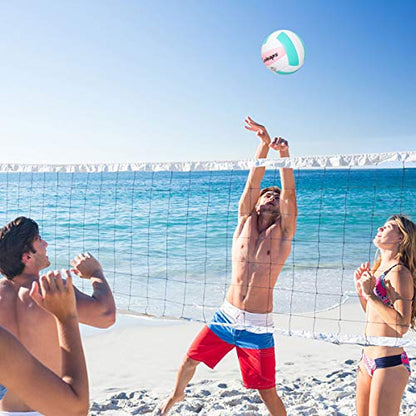 Runleaps Volleyball, Waterproof Indoor Outdoor Volleyball for Beach Game Gym Training (Official Size 5)