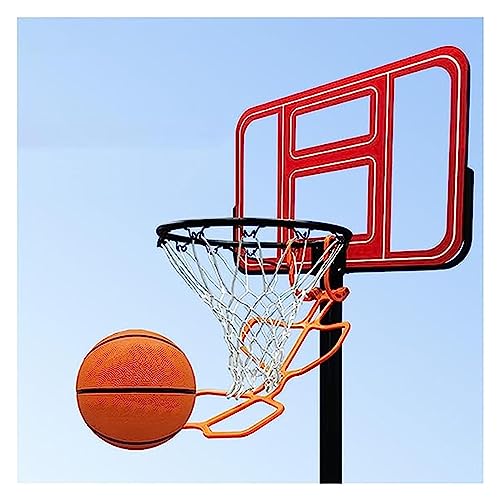 Basketball Hoop Returner Shot Return Apparatus Orange Aid for Adult Kids School Attachment Shooting Trainer