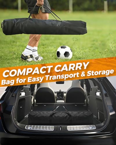 Soccer Goal for Backyard, 12×6 ft /6×4 ft Portable Soccer Goal Net, Quick Setup Soccer Goals with 1 Carry Bag - size: 12 X 6 Feet