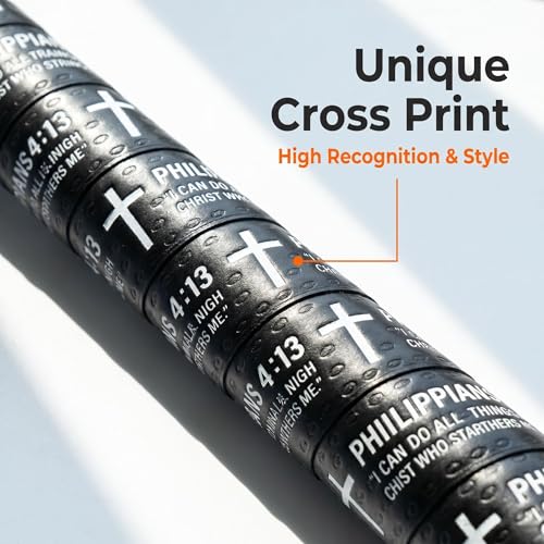 4 Pcs Cross Baseball Bat Grip Tapes, 1.5mm, Precut and Full Adhesive Softball Grip Tape,Non-Slip Baseball Bat Wrap, for Multi-Sport Handles - color: 4:13 white+black