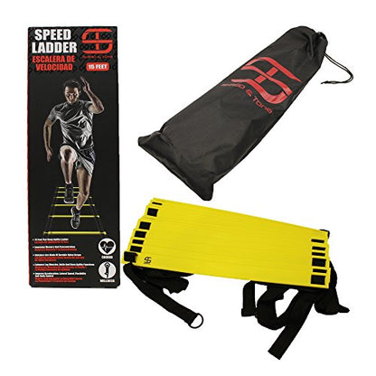 Shred & Tone Pro Agility Speed Ladder with Carrying Bag - Yellow