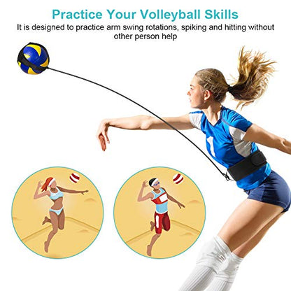 Yosoo Health Gear Volleyball Training Equipment, Adjustable Volleyball Aid Training Device, Football Kick Trainer Trainer, Football