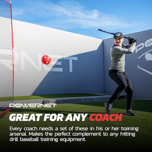 PowerNet Crushers & Weighted Balls, Softball Baseball Hitting Trainer for Improved Speed, Power & Coordination, Batting Practice Baseballs 24 Balls - style: Crushers & Baseballs