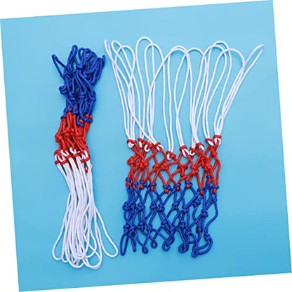KOMBIUDA 2pcs Standard Braided Basketball Net Bag Rebound Net for Sports Weatherproof and Strong