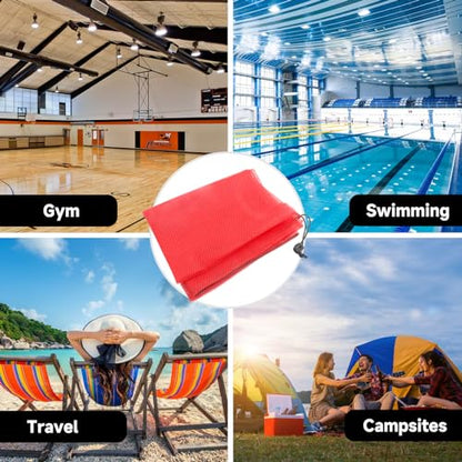 GSE Games & Sports Expert 24x36/30x40 X-Large Mesh Sports Equipment Drawstring Bag for Soccers, Basketballs, Footballs