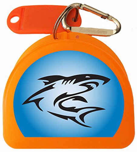 Shark Mouth Guard Case - Multisport, Kid, Blue - color: Orange