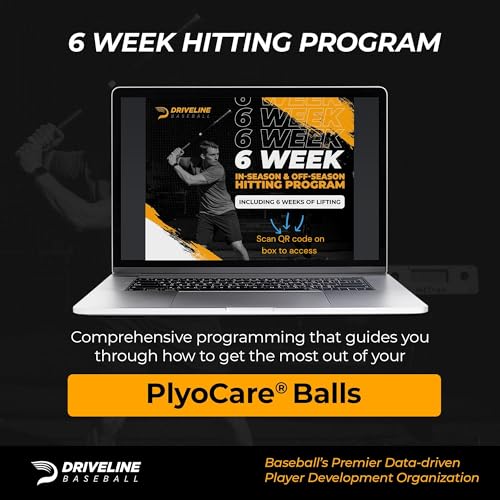 Driveline Baseball PlyoCare® Balls - 12 Heavy Weighted Hitting Practice Balls + Free 6-Week Program