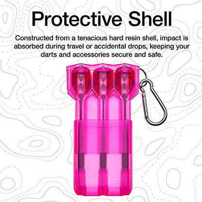 Casemaster by GLD Products Nomad Adjustable Dart Case - color: Neon Pink