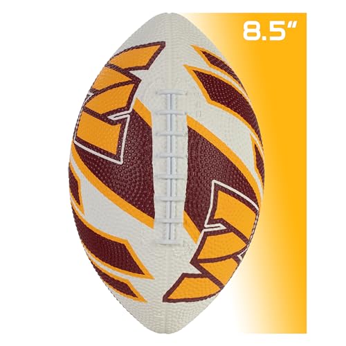 Franklin Sports NFL Team Footballs - Rubber Youth Mini Balls for All Teams - Kids 8.5" Football + Air Pump Sets - Official NFL Licensed - style: Washington Commanders