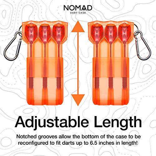 Casemaster by GLD Products Nomad Adjustable Dart Case - color: Neon Orange