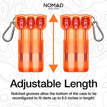 Casemaster by GLD Products Nomad Adjustable Dart Case - color: Neon Orange