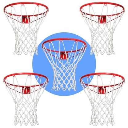 LAO XUE Basketball Net Outdoor,(7.16 oz) 12 Loops Professional Heavy Duty Basketball Net Replacement,All Weather Anti Whip, Suitable for Outdoor Standard 12 Loops Basketball Hoop
