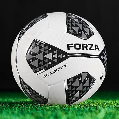 FORZA Soccer Balls | Wide Range of Match, Training, Academy & Backyard Soccer Balls - Ideal for Training or Soccer Matches - size: Size 3, style: Academy Soccer Ball [Black & White]